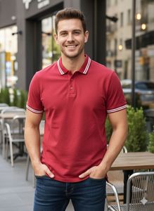 Stylish Red Polo T-Shirt for Men