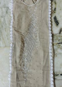 Embroidered Kaftan Kurta with Tassel Trim