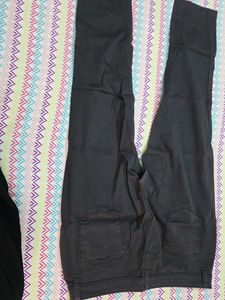 Chic Dark Wash Cropped Pants🩶