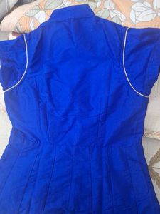 Royal Blue Embroidered Anarkali Gown