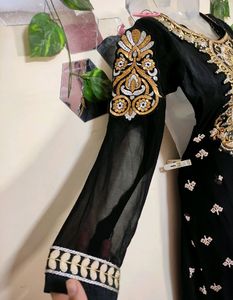 *B1G1* Black Anarkali with Churidar 🐈‍⬛🖤