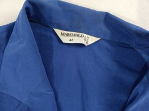 Royal Blue Button-Up Blouse