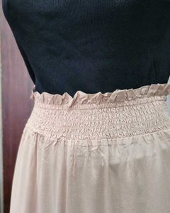 Chic Skirt with Smocked Waist
