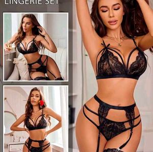 black sexy babydoll set