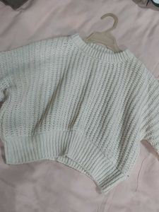 Cropped Knit Sweater