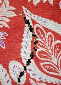 Elegant Black Beaded Bracelet