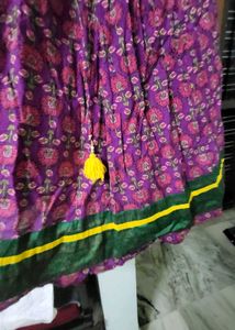 Purple Floral Maxi Skirt