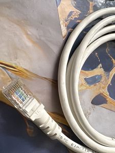 2 White LAN Cable