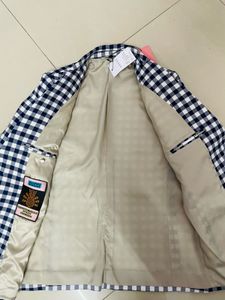 Chic Gingham Blazer Jacket