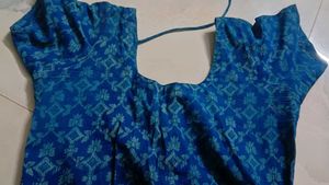 Blue Printed Blouse