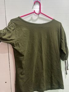 Olive Green Relaxed Fit T-shirt