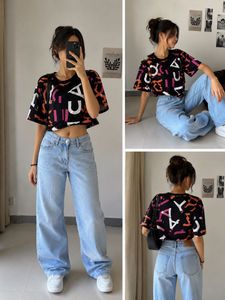 Oversized Graphic Crop Tee