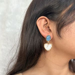Heart Stone Earrings