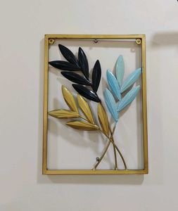 Set of 3 Leaf Wall Art Decor