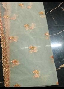 Elegant Mint &amp; Gold Indian Wedding Outfit