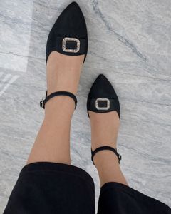 Elegant Black Ankle Strap Heels