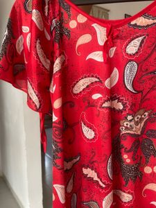 Red Paisley Maxi Dress