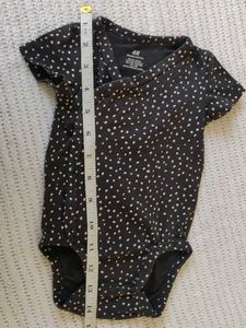 H&amp;M Baby Girls Polka Dot Wrap Bodysuit