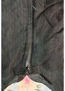 Elegant Black Kurta with Gold Border