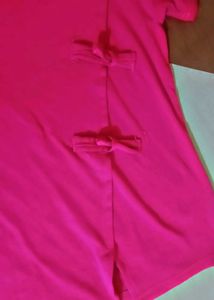 Pink T-Shirt with Unique Design