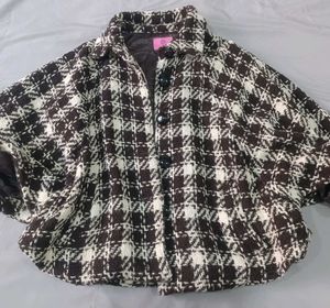 Houndstooth Cropped Jacket