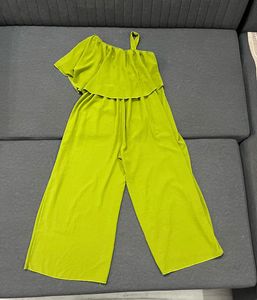 Lime Green Asymmetrical Jumpsuit