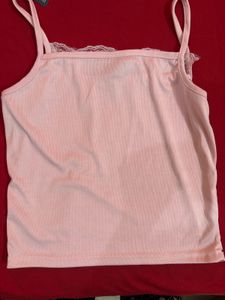 pink lacy top