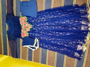 Gown New Like Naby Blue  Size Medium