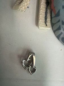 Double Heart Pendant Charm