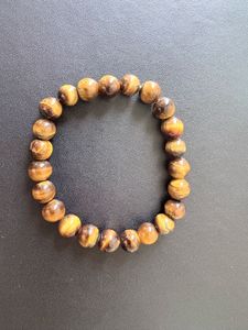 Tiger Eye Beaded Bracelet : Strength and Willpower