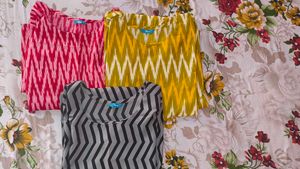 Ikat Print Tops - Bundle of Three