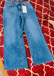 size 26 Light Wash Wide Leg Jeans