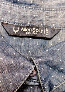 Allen Solly Women Navy Blue Printed Shirt
