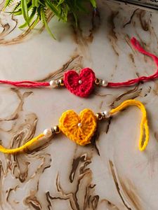 Handmade Crochet Heart Bracelets