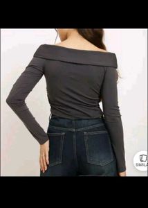 Off-Shoulder Long Sleeve Top