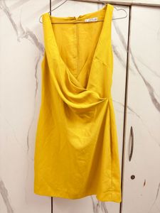 MANGO Yellow Dress