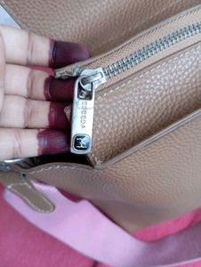 Branded Tan Handbag