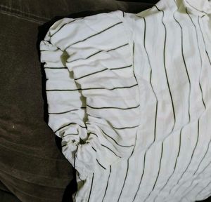 Chic Striped Button-Up Top