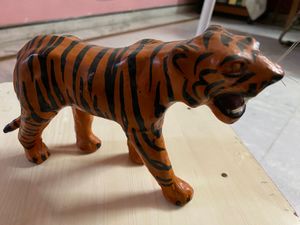 Leather Tiger Figurine