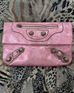 Baclencaiga Inspired Pink Envelope Clutch City Bag