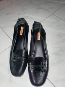 Classic Black Leather Loafers