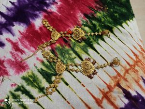 Golden Ring Bracelet/ Hathphool Pack Of 2 ForWomen