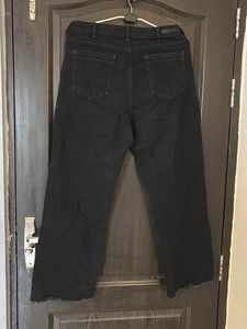 US Polo Black Wide Leg Jeans