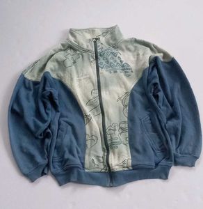 Adidas denim blue & whitetrack jacket