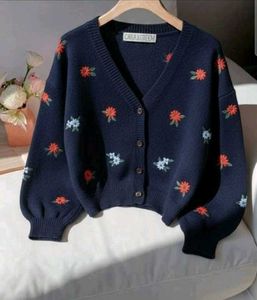 Pinteresty Floral knit Cardigan🌈