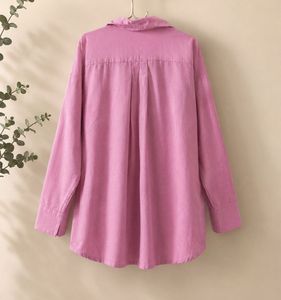 Pink Oversized Button-Up Shirt