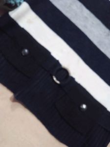Chic Striped V-Neck Sweater