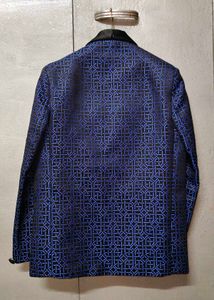 Patterned Black Ace Blazer