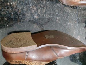 Brown Handmade genuine leather dress shoes