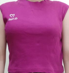 Purple Crop Top